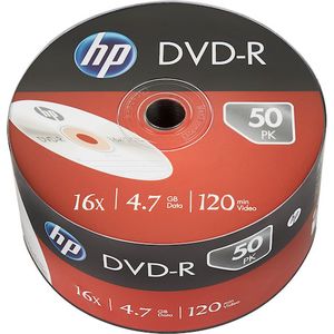 HP - DVD-R - 4.7GB - Bulk Pack 50 Stuks - Optische Gegevensdrager