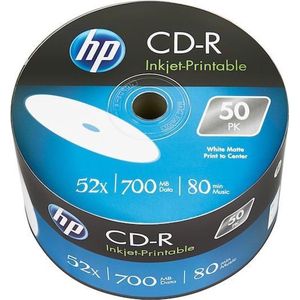 HP CD-R 700MB 52X wit FF InkJet Printable SP*50, multipack