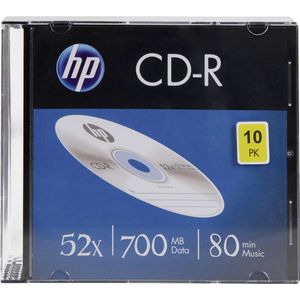 HP CRE00085 CD-R disc 700 MB 10 stuk(s) Slimcase