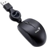 Genius - Micro-reiziger - Muis - Zwart - Bedraad - Compact
