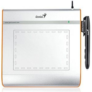 Genius EasyPen i405X grafisch dienblad 2540 lpi 140 x 102 mm USB zilver - grafisch tablet (kabel, 2540 lpi, 140 x 102 mm, USB, 0,25 mm, 100 punten per seconde)