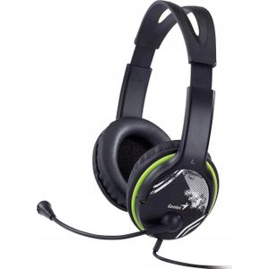 Genius - HS-400A - Headset - Bedraad - Zwart/Groen