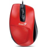 Genius DX-150X - Muis - optisch - 3 knoppen - met bekabeling - USB - rood