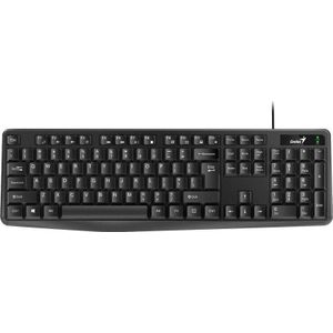 GENIUS toetsenbord + muis KB-117, toetsenbord US, klassiek, waterdicht rodzaj bedraad (USB), zwart, nie