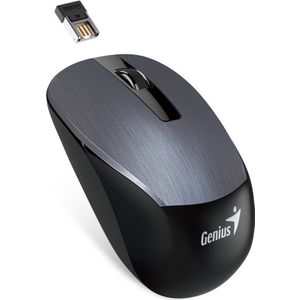 GENIUS muis muis NX-7015, 1600DPI, 2.4 [GHz], optisch, 3kl., draadloos USB, grijs, AA