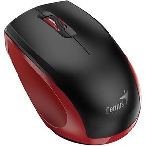 Genius - NX-8006S - Muis - Rood - Zwart - Draadloos - BlueEye 1200 DPI