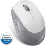 GENIUS - NX-8000S - Muis - Wit-Grijs - Draadloos - Bluetooth