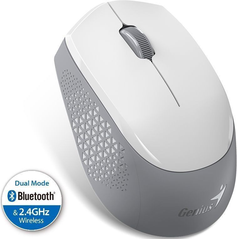 GENIUS - NX-8000S - Muis - Wit-Grijs - Draadloos - Bluetooth