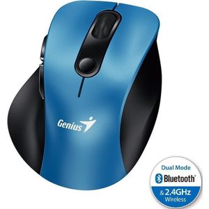 Genius - Ergo 9000S - Draadloze Muis - Blauw - Zwart
