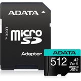 Adata - Premier Pro - Geheugenkaart - Zwart - 512 GB - microSDHC - U3 - UHS-I