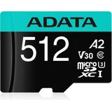 Adata - Premier Pro - Geheugenkaart - Zwart - 512 GB - microSDHC - U3 - UHS-I