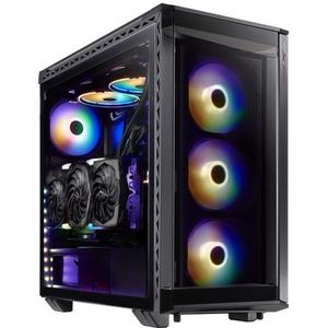 Adata - XPG Battlecruiser - PC-behuizing - Zwart - Metalen Constructie - Gehard Glas