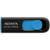 Adata - UV128 - USB-stick - Zwart - Blauw - 256 GB - USB 3.2 Gen 1