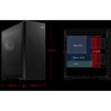 XPG - DEFENDER PRO-BKCWW - PC Behuizing - Zwart - SPCC - ARGB