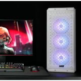 XPG - Defender - PC-behuizing - Wit - E-ATX - Mesh Voorkant