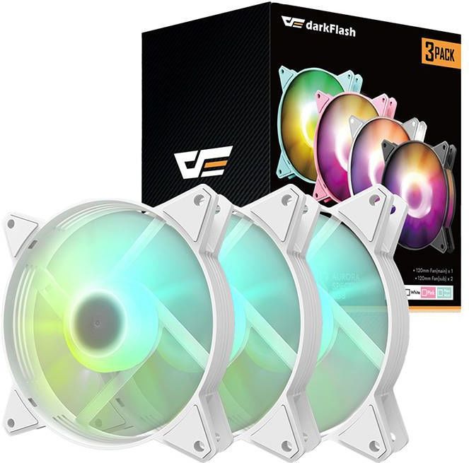 Darkflash - C6 - Ventilator - 120 Mm - 3 Eenheden - ARGB Verlichting