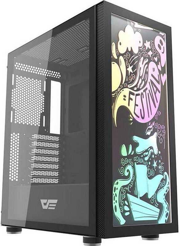 Darkflash - DK210 - Computerkast - Graffiti - ARGB Achtergrondverlichting