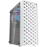 Darkflash - DK351 - Computerkast - Wit - Stijlvol Ontwerp - Inclusief 4 Ventilatoren