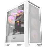 Darkflash - DRX70 - PC Behuizing - Zwart - Mesh - Inclusief 4 RGB Ventilatoren