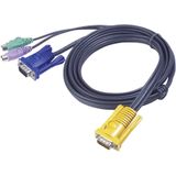 ATEN 3M PS/2 KVM Kabel met 3 in 1 SPHD