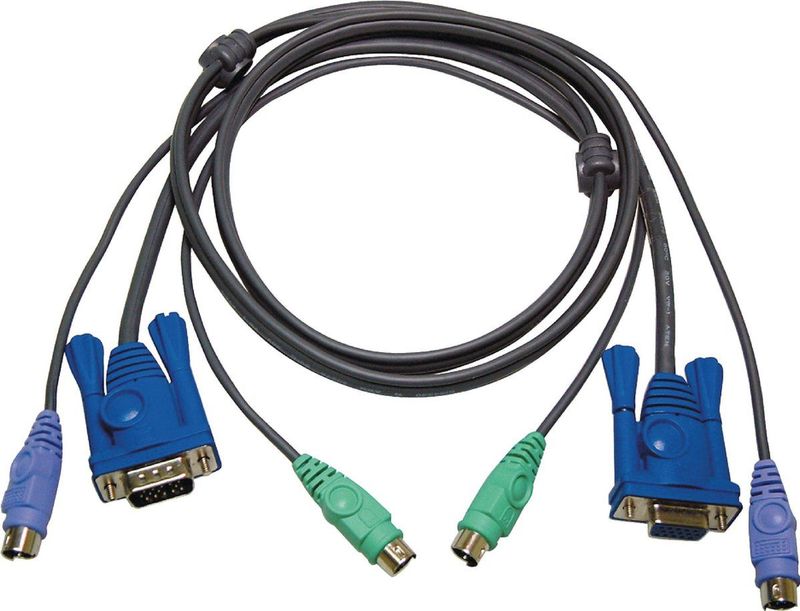 ATEN 2L5003P toetsenbord-video-muis (kvm) kabel 3 m