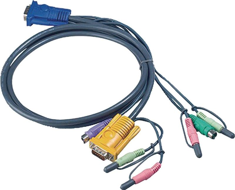 ATEN 1.8M PS/2 KVM Kabel met 3 in 1 SPHD en Geluid