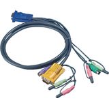 ATEN 2L-5303P toetsenbord-video-muis (kvm) kabel Zwart