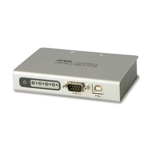ATEN - UC2324 - USB naar RS-232 Hub - 4-poorts - Grijs