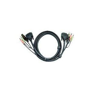 Aten 2L-7D05U DVI-D Single Link KVM kabel met audio en USB - 5 meter