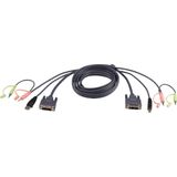 ATEN 3M USB DVI-D Enkelvoudige Link KVM Kabel