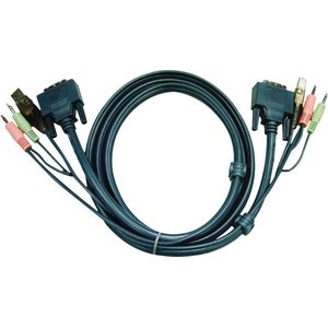 ATEN 3M USB DVI-D Enkelvoudige Link KVM Kabel
