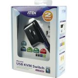 Aten 2-poorts USB VGA-/audiokabel KVM-switch (0,9m) | 1 stuks - CS62US-AT CS62US-AT