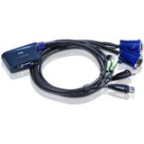 ATEN - CS62U - 2-poorts KVM Schakelaar - VGA - 3.5mm Jack - USB