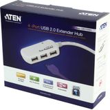 Aten - UE2120H - USB Verlengkabel met Hub - 12 Meter - USB2.0