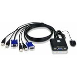 ATEN CS22U KVM Switch VGA, USB, 2-Poorts  - zwart CS22U