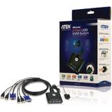 ATEN CS22U KVM Switch VGA, USB, 2-Poorts  - zwart CS22U