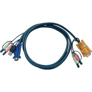 ATEN 2L-5303U toetsenbord-video-muis (kvm) kabel Zwart