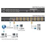 Aten - CS1716I - KVM Over IP - Zwart - 16-poorts
