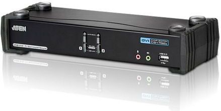 ATEN 2-poorts USB DVI Dubbelvoudige Link/ CH7.1 Geluid KVMP™-schakelaar