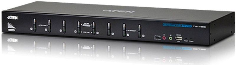 Aten - CS1788 - KVM-/Audio-/USB-switch - Zwart - 8 Poorten