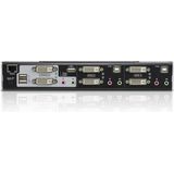 Aten KVM Switch CS1642A KVM-switch Rack-montage Zwart, Zilver