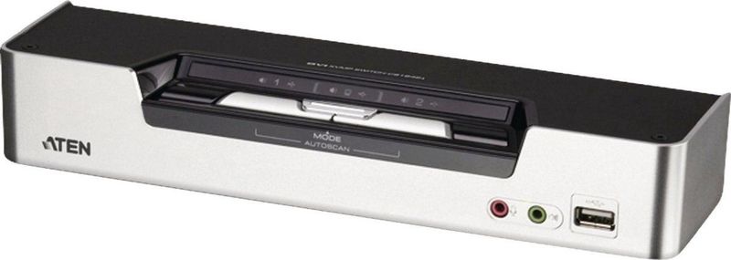 Aten KVM Switch CS1642A KVM-switch Rack-montage Zwart, Zilver