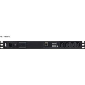 ATEN PE1118SG 1HE Basic PDU met overspanningsbeveiliging