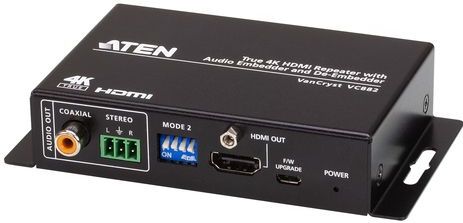 Aten - VC882 - HDMI Uitbreiding - True 4K HDMI-Repeater - Zwart