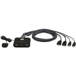 ATEN CS22HF KVM-switch Zwart