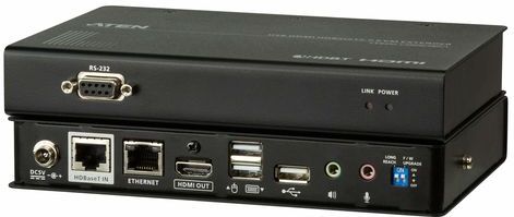 Aten - CE820 - KVM Extender - Zwart - USB HDMI HDBaseT 2.0