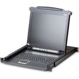 KVM-console - 17-Inch LCD-Scherm - Ingebouwde Toetsenbord - Slideaway-uitvoering