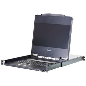 ATEN CL5716MW (D) Commutateur KVM LCD 43 cm Wide LCD USB-PS/2, VGA, 16 ports, disposition du clavier allemand