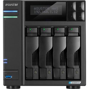 Asustor LOCKERSTOR 4 Gen2 NAS - Intel Celeron N5105 - 4GB RAM - Zwart