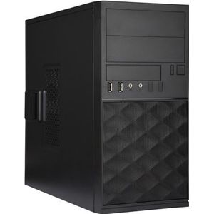 In Win Win zaak EFS052 (EFS052.U3U2AQC) (Mini-ATX), PC-behuizing, Zwart